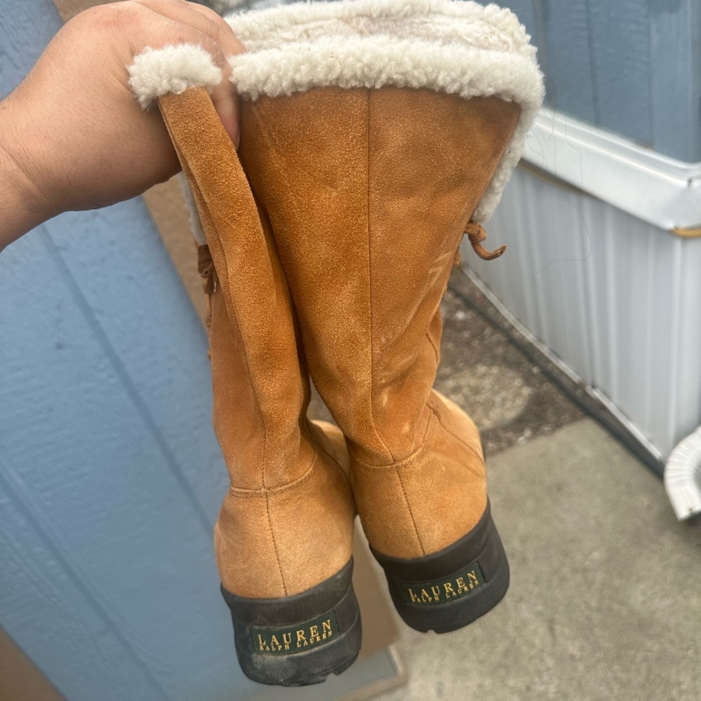 Polo by Ralph Lauren Tan Ankle Boots